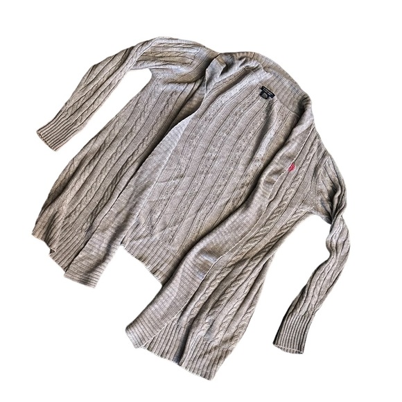 {Us Polo Assn.} pink logo knit cardigan - Picture 3 of 6